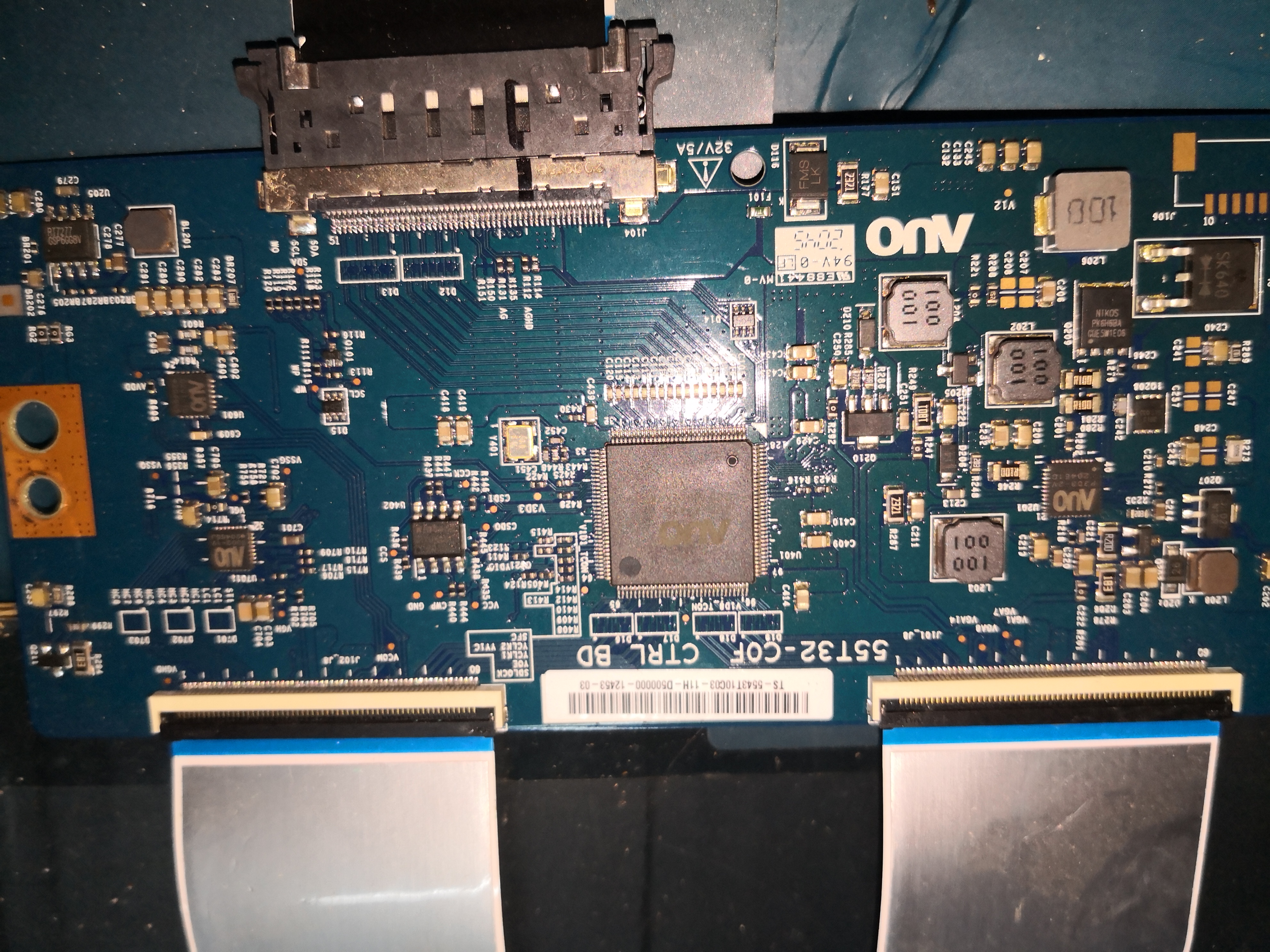 Placa T-CON 55T32-COF CTRL BD AUO